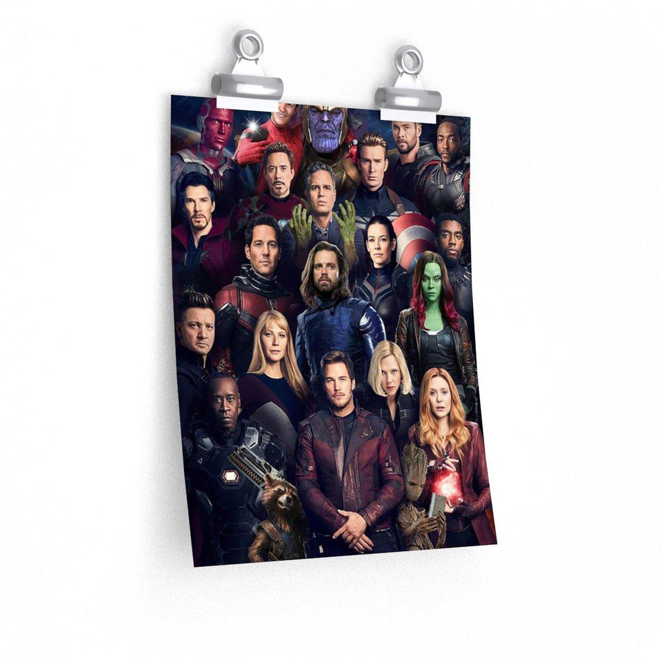 Avengers EndGame Cast - Limited Poster