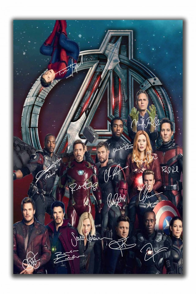 Avengers EndGame Cast - Limited Poster