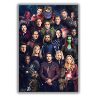 Avengers EndGame Cast - Limited Poster