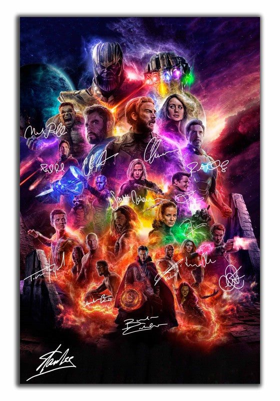 Avengers EndGame Cast - Limited Poster