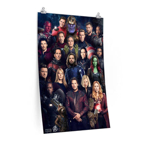 Avengers EndGame Cast - Limited Poster